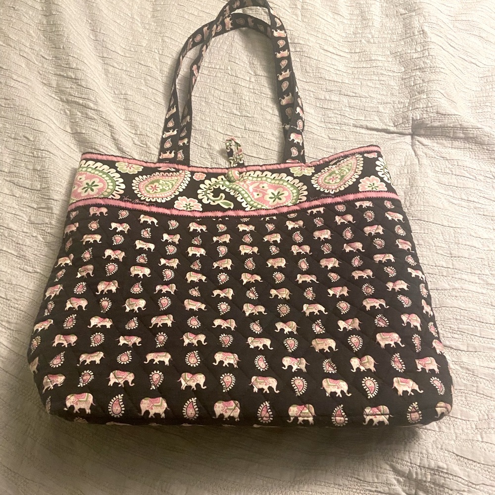 Vera Bradley Handbag with Change purse, Elephant print